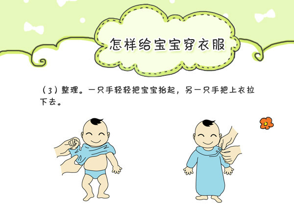给婴儿穿衣服(图1)
